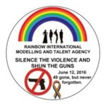 Pride anti-violence sticker